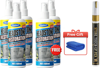 🏆LAST DAY SALE: 9.99!!  ⏰🎁Headstone Cleaning & Restoration Spray – Remove Stains Instantly