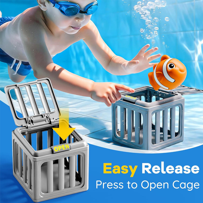 Pool diving treasure hunt game