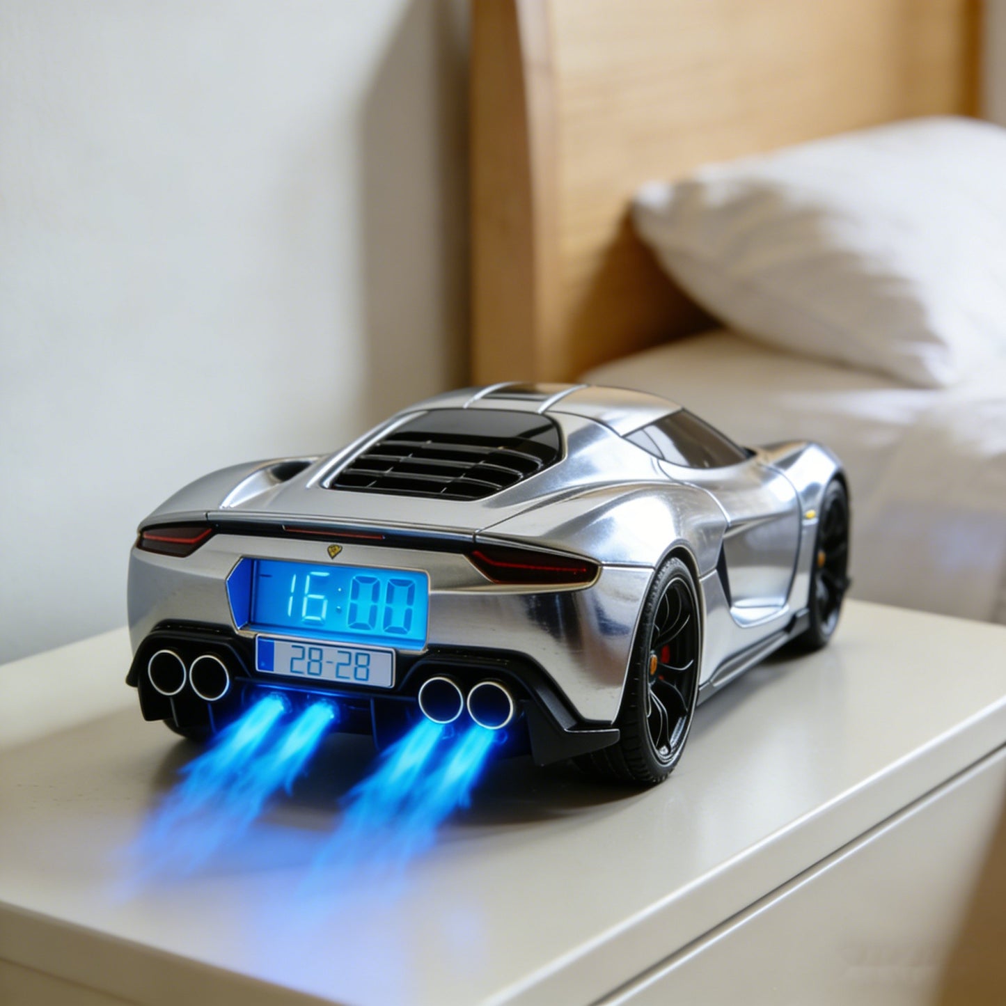⏰Hypercar Alarm Clock🏎️Realistic Engine & Light Effects