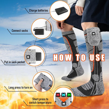 🎁Christmas Sale 50% OFF🎅Rechargeable Heated Socks for Men & Women
