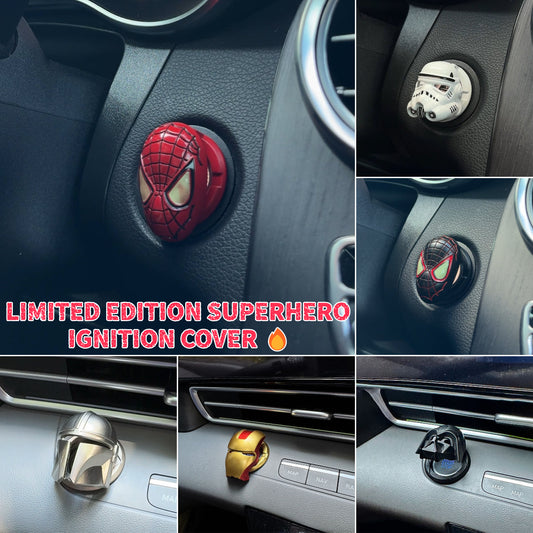 🚗 Superhero Car Start/Stop Ignition Cover – Limited Edition