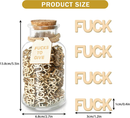 Fucks to Gift Glass Jar🎁Hilarious Gift for Friends & Colleagues (200pcs)