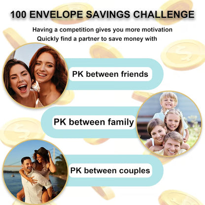 🔥💸100 Envelope Saving Challenged Binder