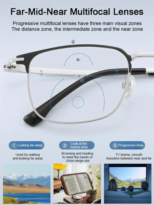 👓👓Best Selling 50% Off🔥Automatic zoom anti-blue light presbyopia glasses👓👓