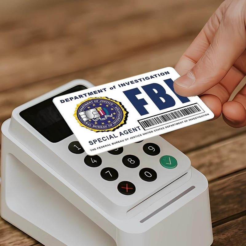 🔥Secret Agent Card Skins Kit: FBI/ICE Designs  • Cosplay & Gift Stickers