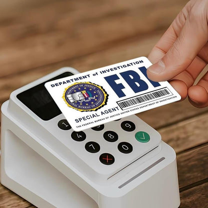 🔥Secret Agent Card Skins Kit: FBI/ICE Designs  • Cosplay & Gift Stickers