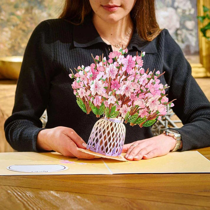 🏆35K+ SOLD! 🌼💌 Forever-Blooming 3D Flower Pop-Up Card– Personalized Love Message & Everlasting Bloom 🎁