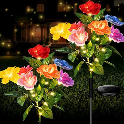 🎁Last Day Promotion 60% OFF🔥☀️2026 NEW Solar Simulated Garden Lights,upgraded solar panels, IP65 dustproof and waterproof