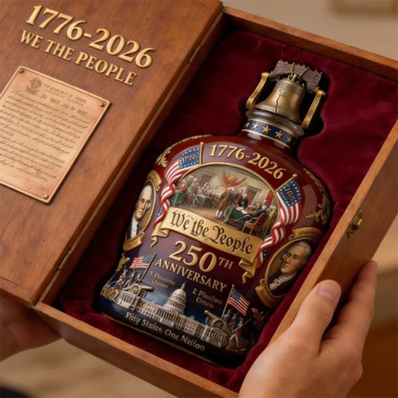 ⏰First 500 :2nd Item 60% Off🔥,America 250th Anniversary Whiskey Bottle