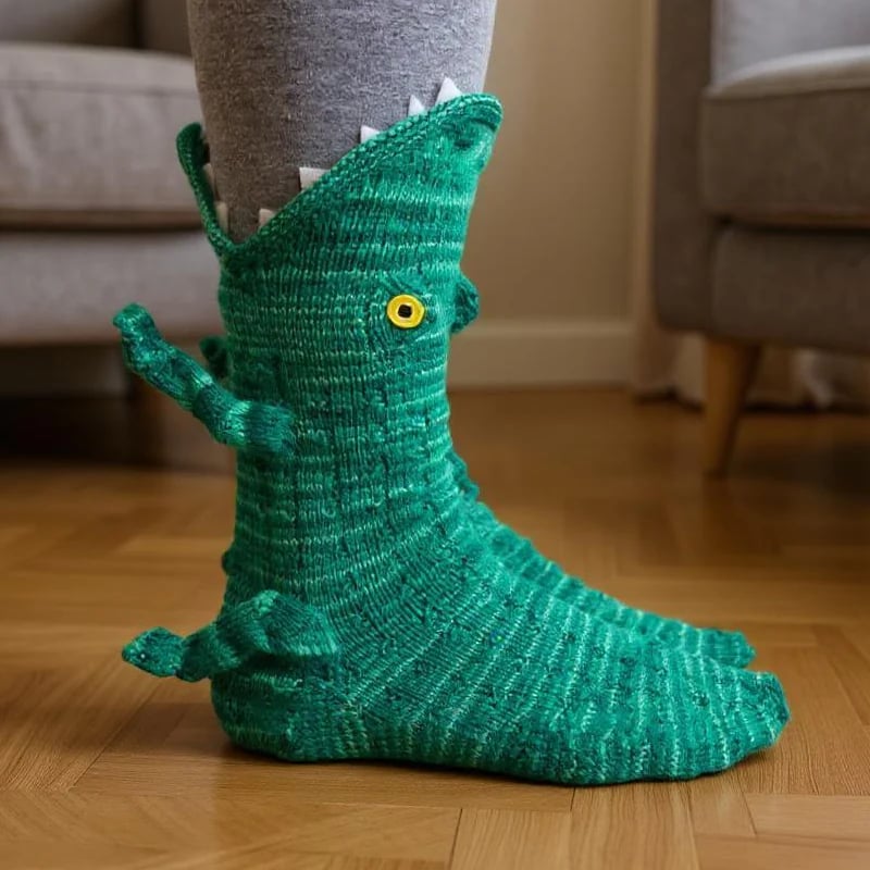 🎅Christmas Eve Sale 49% OFF🧦Hand Crocheted 3D Animal Socks