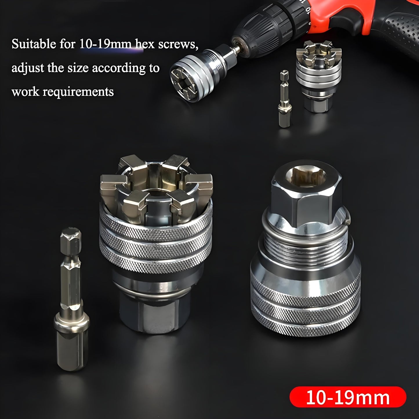 ⚙️ Self-Adjusting Socket Wrench | Fits 30+ Sizes for Auto & Home Repair