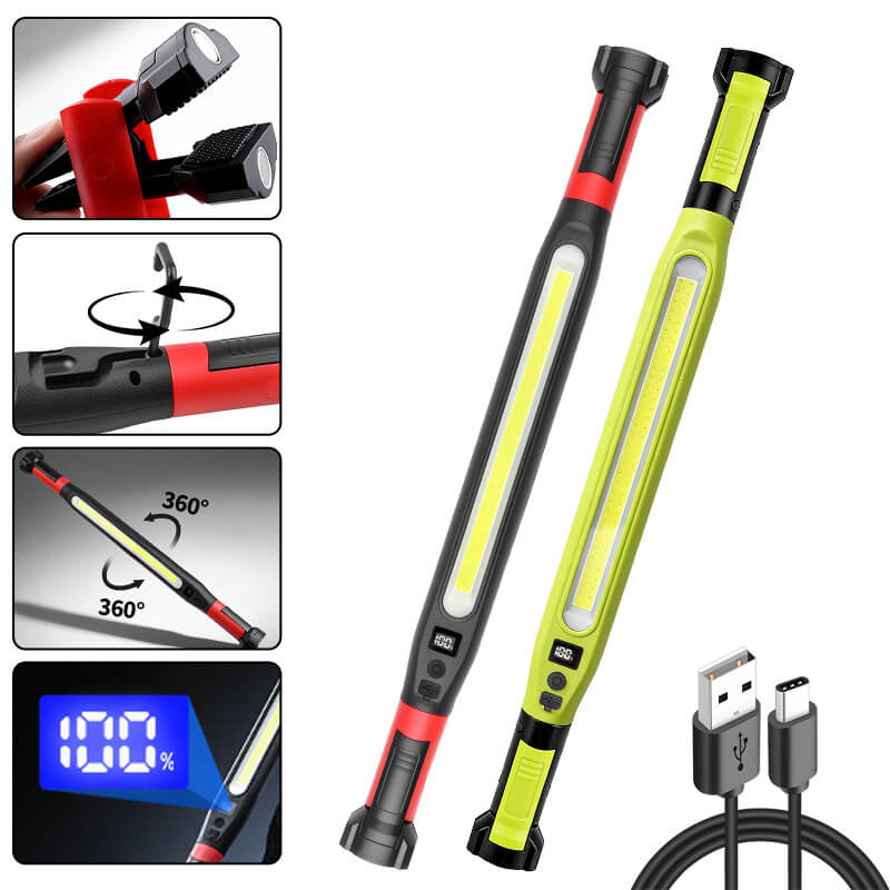 🔥 10K+ Sold – Magnetic LED Work Light for Car Repairs & Home Maintenance, Rechargeable & IP55 Waterproof!