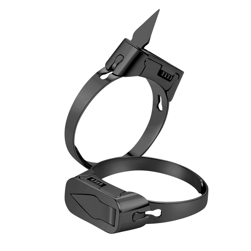 Stainless steel self-defense ring