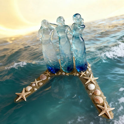 💖👩🏻‍🤝‍👩🏻Sisters by My Side, Celebrates Friendships Three Sisters Sculpture🎁