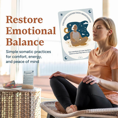 🌿60 Somatic Therapy Exercise Cards🧠Your Nervous System Reset for Daily Calm 🥳📖 Step-by-Step Guidance - Beginner Friendly