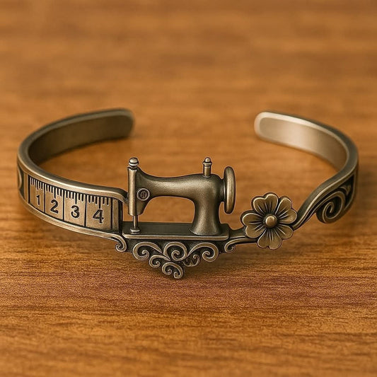 🪡Mother's Day Limited Time Offer 50% OFF - Sewing Machine Bracelet & Ring Set🧵