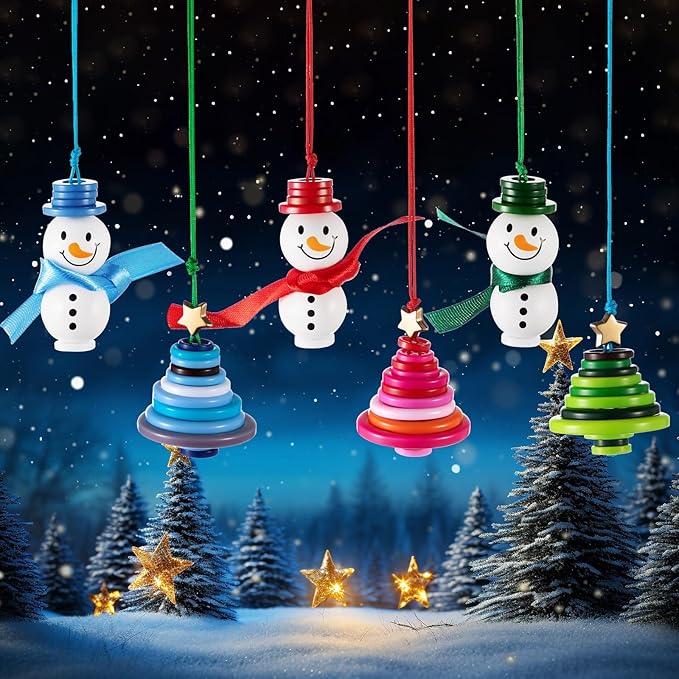 (🔥Hot Sale🔥)☃️ DIY Button Snowman Ornament Kit🌲