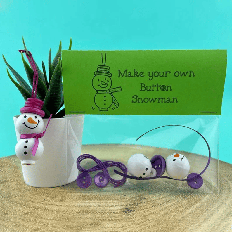 (🔥Hot Sale🔥)☃️ DIY Button Snowman Ornament Kit🌲