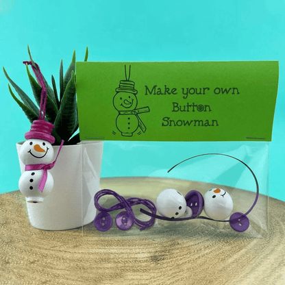 (🔥Hot Sale🔥)☃️ DIY Button Snowman Ornament Kit🌲