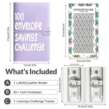 🔥💸100 Envelope Saving Challenged Binder