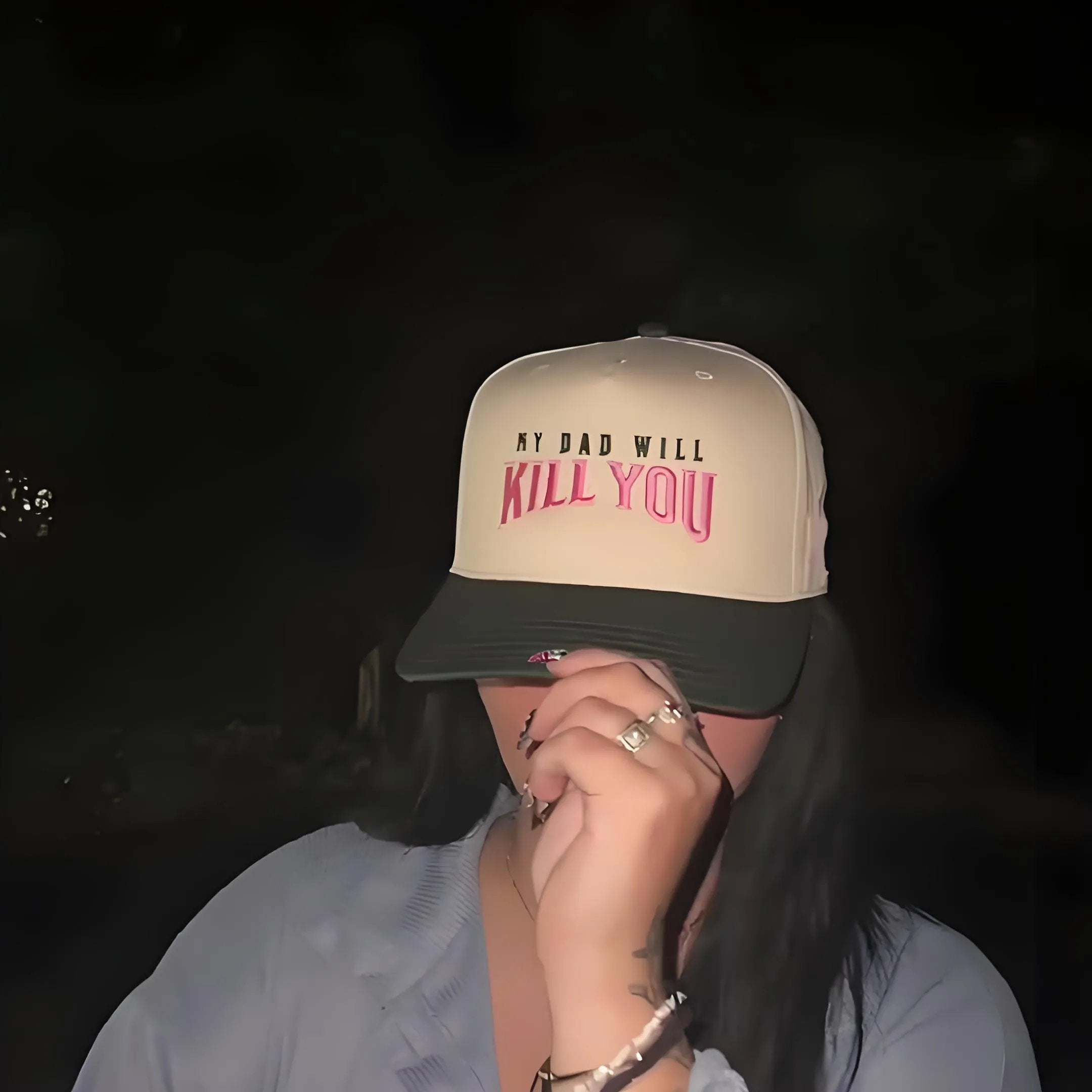 🔥Last Day Sale 49% OFF🔥- My Dad Will Kill You Trucker Hat🔪😏