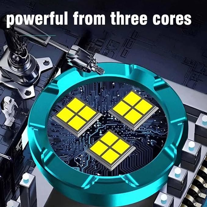 Three-Eyed Monster Mini Flash Super Power Flashlight