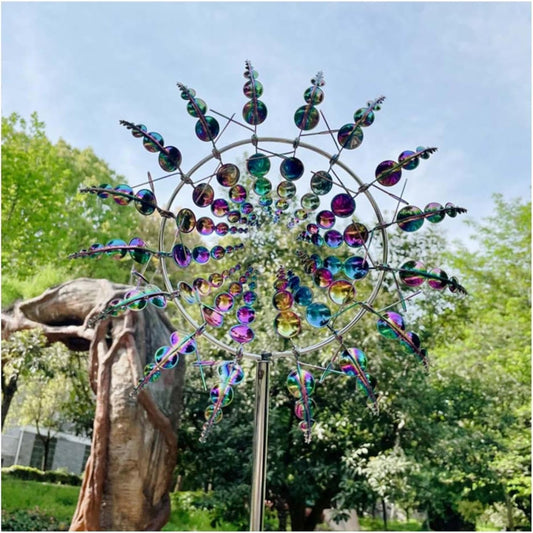 Limited time sale🔥Garden Fun Rotating Windmill Waterproof and Rust-proof Outdoor Yard Decoration