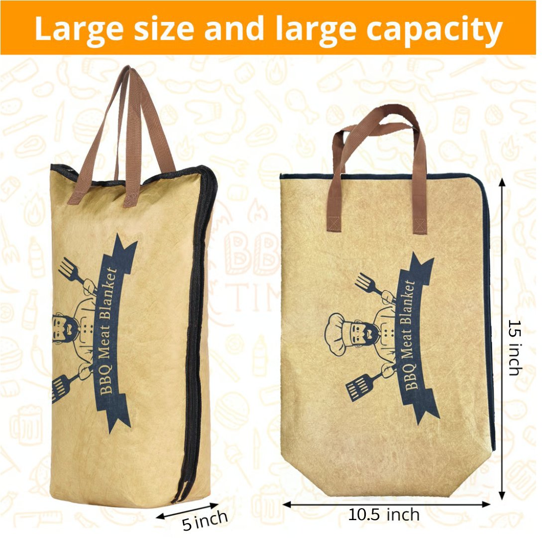 🔥 Elevate Your BBQ Game✨ BBQ Insulated bag - Keep Your Meat Juicy, Tender, and Full of Flavor! 🍖