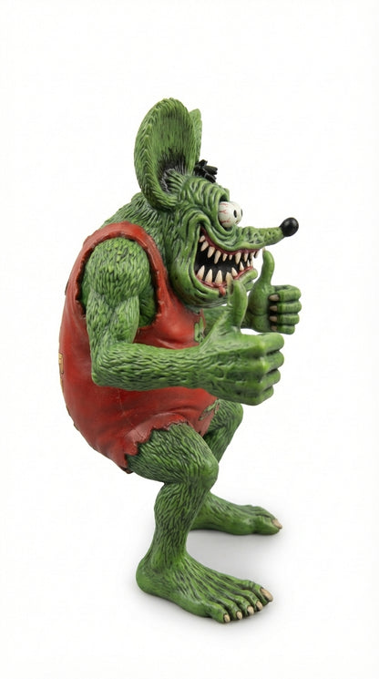 A Funny Green Mouse Decorative Figurine