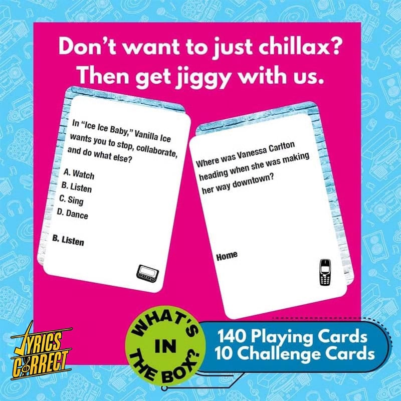 🎶Lyrics Correct Pop Quiz 90s & 2000s Edition Music Trivia Game