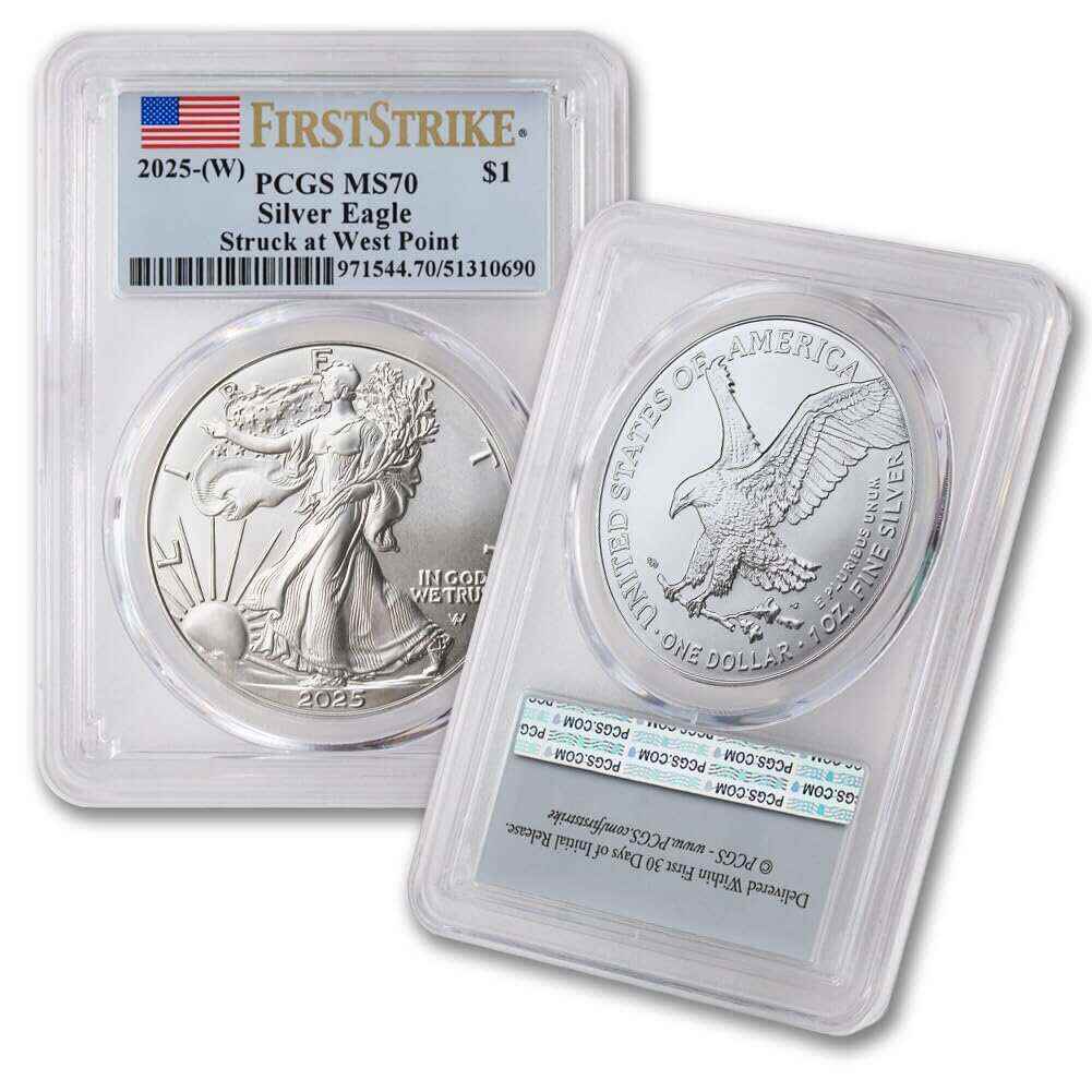 American Eagle 2016-2025 Silver Coin PCGS MS70 First Strikes