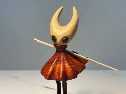 🎁Hot Sales Promotion 49% OFF⚔️Hollow Knight Inspired Walnut Wood Sculpture