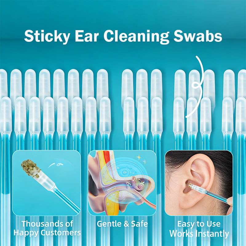 🔥Last Day 70% OFF🔥Sticky Ear Cleaning Sticks – Gentle, Visible Ear Care