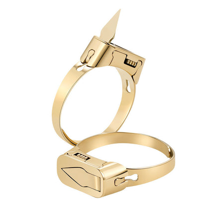 Stainless steel self-defense ring