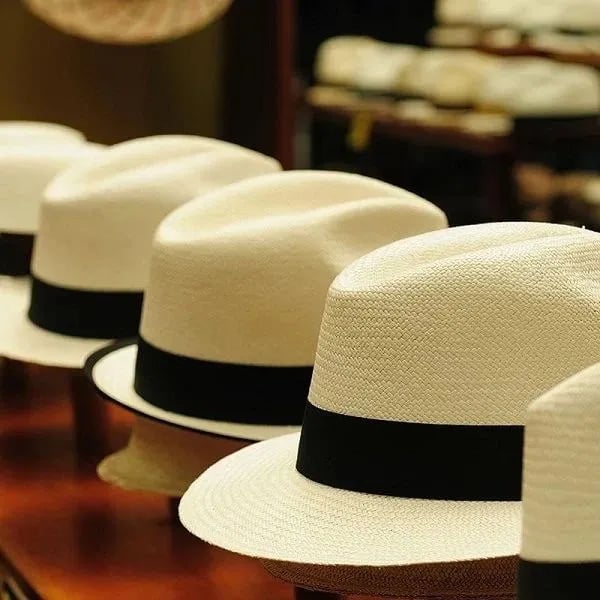 Handwoven Classic Panama Torquillia Straw Hat