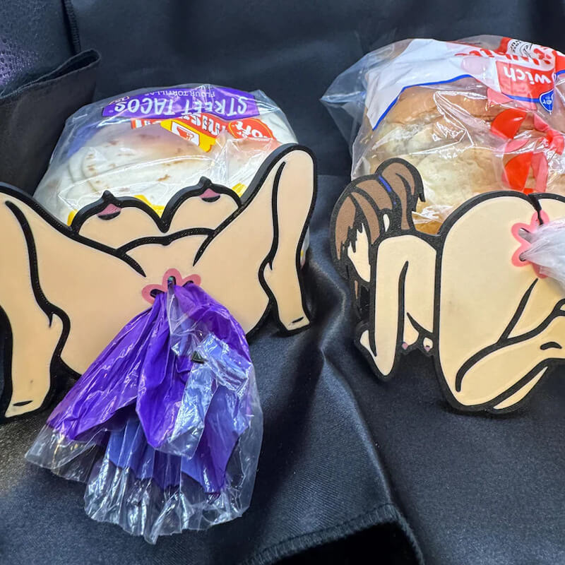 🎉 3D Printed Novelty Bread Clip — Fun & Irreverent Kitchen Gag Gift
