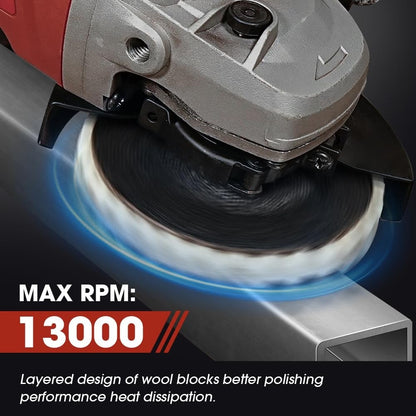 🔥Premium Wool Felt Polishing Flap Disc for Angle Grinders – Effortless Mirror Finish