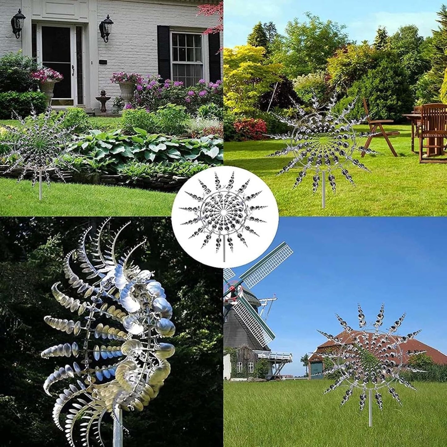 Limited time sale🔥Garden Fun Rotating Windmill Waterproof and Rust-proof Outdoor Yard Decoration
