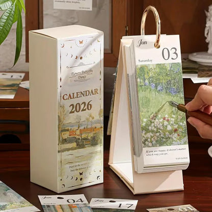 🎨Turn Time Into Art — 2026 Retro Oil Painting Calendar 🎨