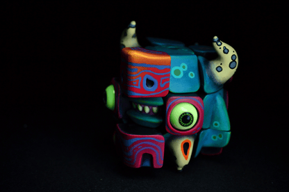 Artists Handmade Art Monster Sculpture Rubik's Cube Toys