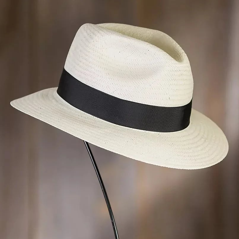Handwoven Classic Panama Torquillia Straw Hat