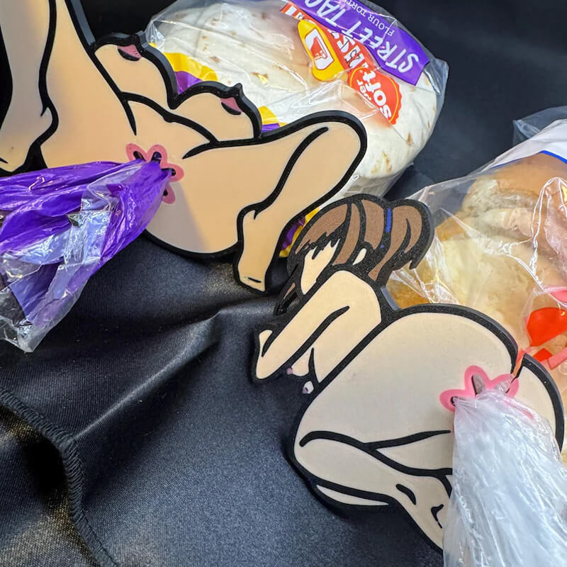 🎉 3D Printed Novelty Bread Clip — Fun & Irreverent Kitchen Gag Gift