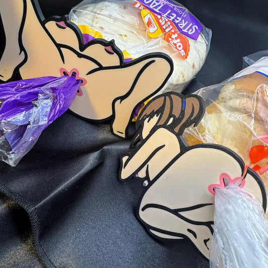 🎉 3D Printed Novelty Bread Clip — Fun & Irreverent Kitchen Gag Gift