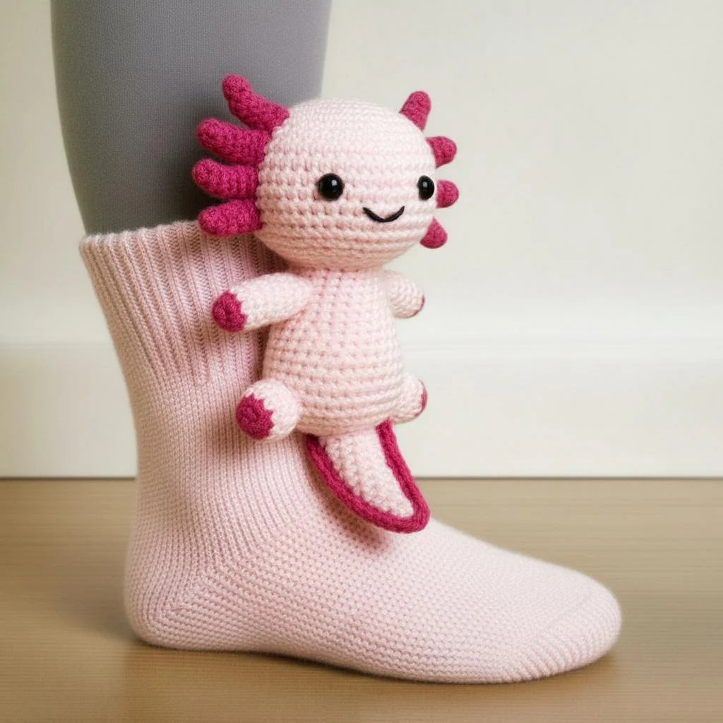 🎅Christmas Eve Sale 49% OFF🧦Hand Crocheted 3D Animal Socks