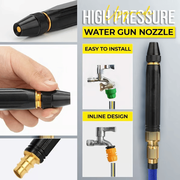 ⏰LAST DAY 49% OFF - 🏠🚗High Pressure Car Wash Water Gun - All-in-One Kit with Power Booster Nozzle⚡