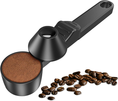 🎯 Coffee Scoop with Funnel – 2-Tbsp Measuring Spoon for K-Cup Pods, Ground Coffee & Protein Powder