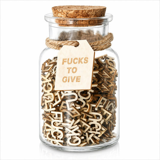 Fucks to Gift Glass Jar🎁Hilarious Gift for Friends & Colleagues (200pcs)