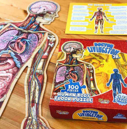🔥Hot Sale 49% off🌟Kid's 100 Piece Human Body Floor Puzzle