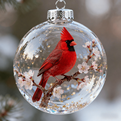 🎄 Elevate Your Holidays with Nature’s Most Iconic Birds – Glass Ornament Set 🐦✨