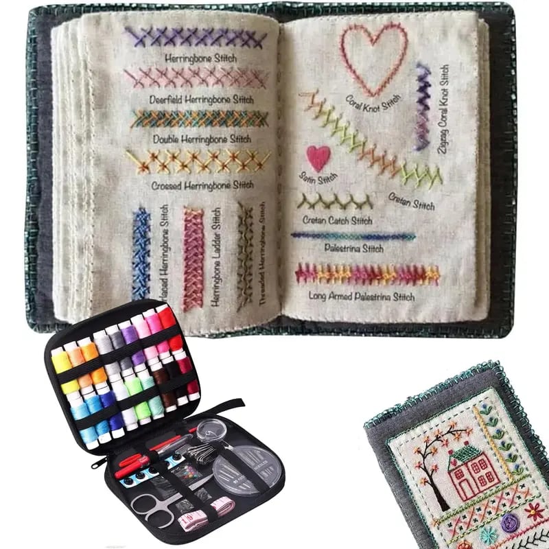 🔥 LAST DAY! 49% OFF Beginner-Friendly Embroidery Stitch Book + Threads Set 🎨🧵 Perfect DIY Crafting Kit – Learn, Create & Gift! 🎁✂️